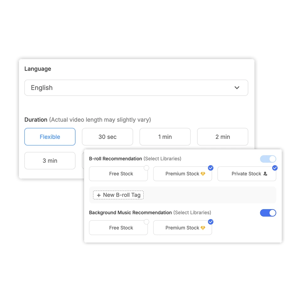 AI video generator supports multilingual voiceovers, letting you choose language and tone for your video narration.